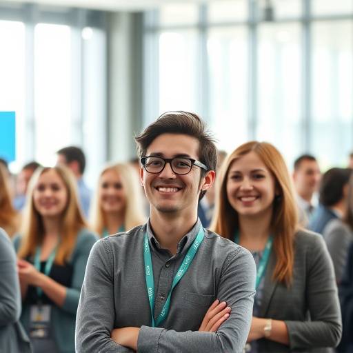 Photographie d'un √©v√©nement d'entreprise avec des participants engag√©s lors d'une conf√©rence sur l'innovation
