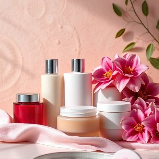 Pr√©sentation de plusieurs produits de beaut√© naturels, avec des textures soyeuses et des couleurs riches, le tout mis en lumi√®re dans un studio professionnel